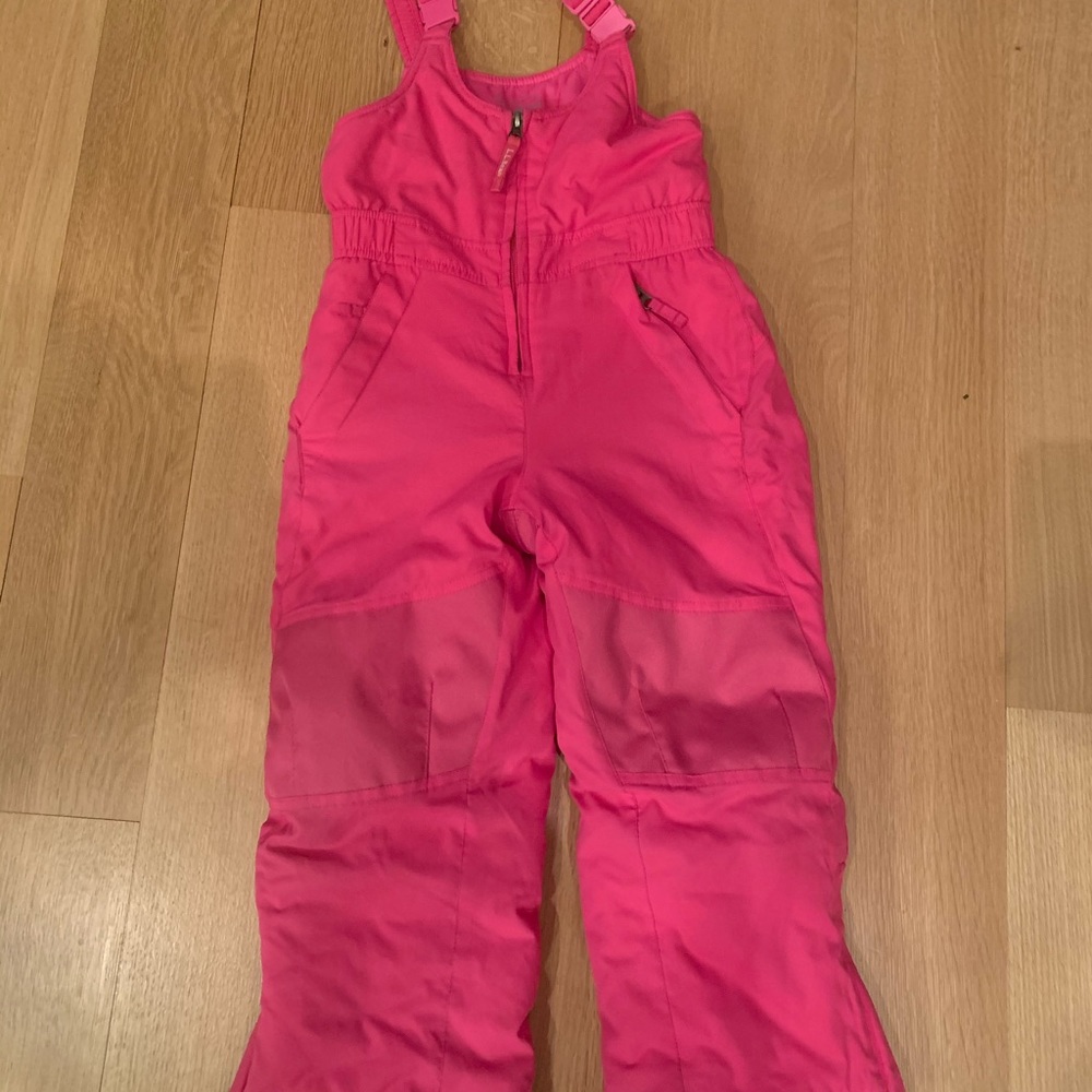 Bright Pink L.L. Bean girls snow pants size 5-6